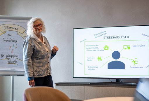 Fortbildung für pädagogische Fachkräfte im Programm affenstill – Stärke und Selbstvertrauen für Fachkräfte und Kinder